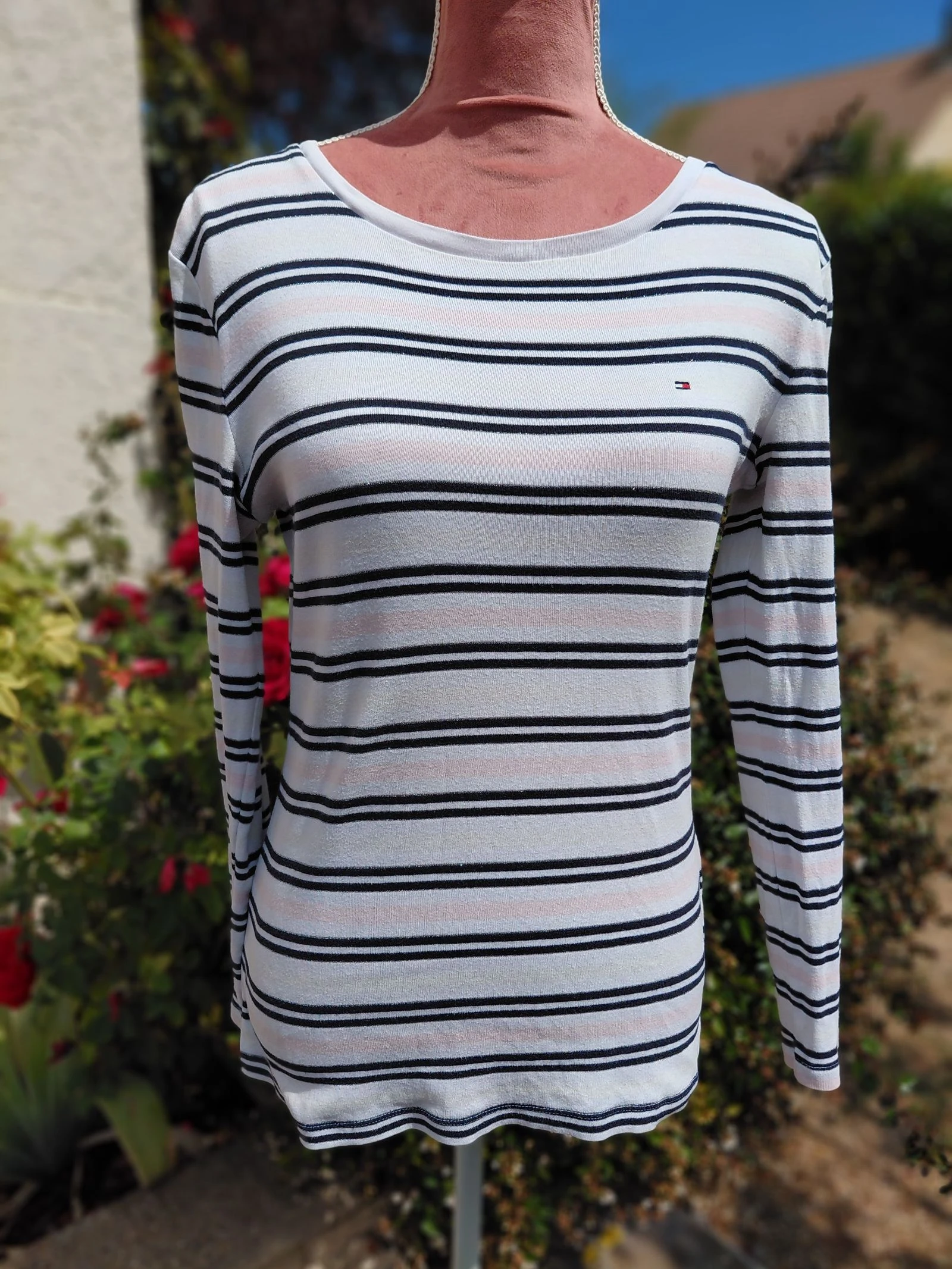 T-shirt manches longues Tommy Hilfiger rayé - Taille S